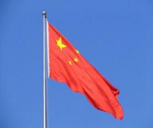 yapboz Flag of China